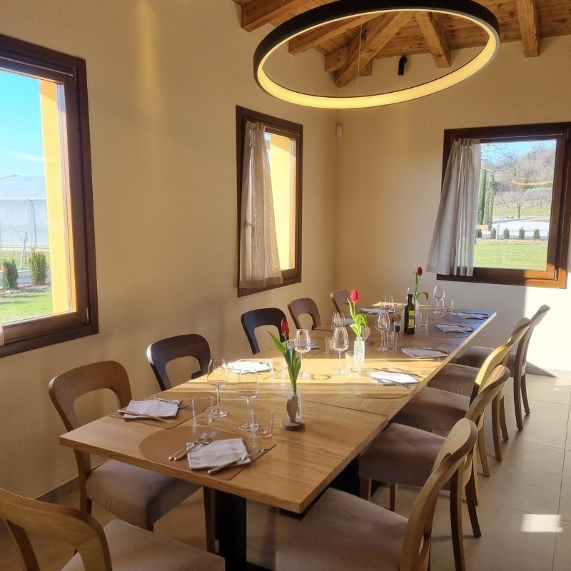 L'interno dell'agriturismo